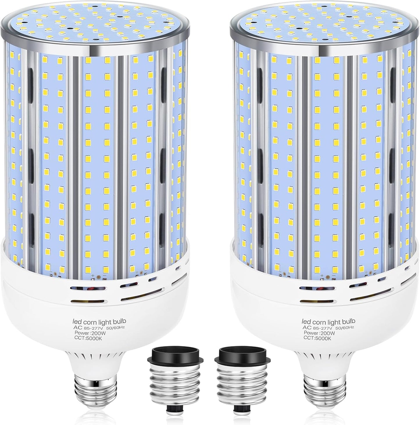 200W Corn LED Light Bulb Fanless for Bright Indoor and Outdoor Use