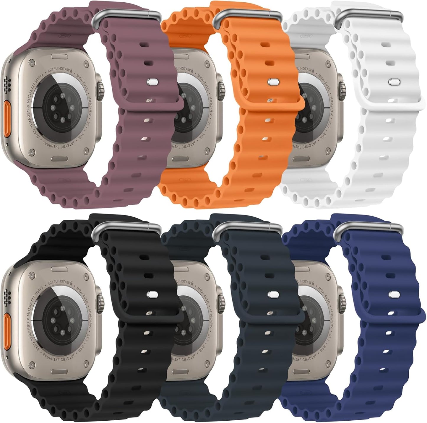 Ocean Band: Silicone Sport Strap for Apple Watch ONFNZ - 35 characters