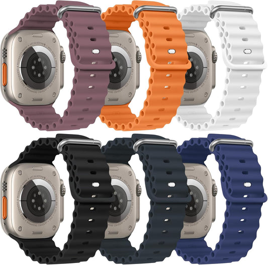 Ocean Band: Silicone Sport Strap for Apple Watch ONFNZ - 35 characters