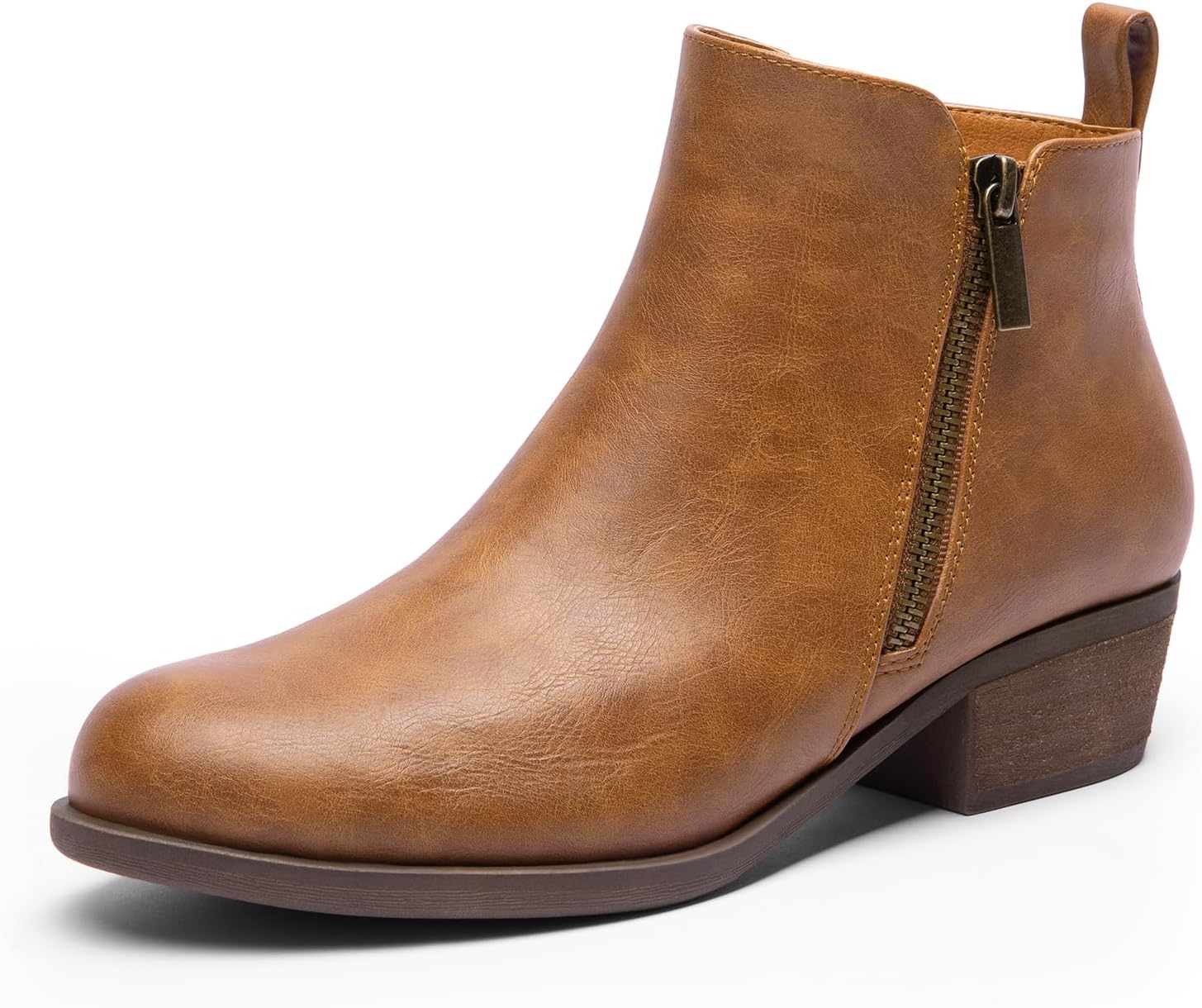DREAM PAIRS Women's Classic Low Chunky Heel Ankle Boots