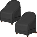 Porch Shield Patio Adirondack Chair Cover 2 Pack - Black 28Wx30Dx36H