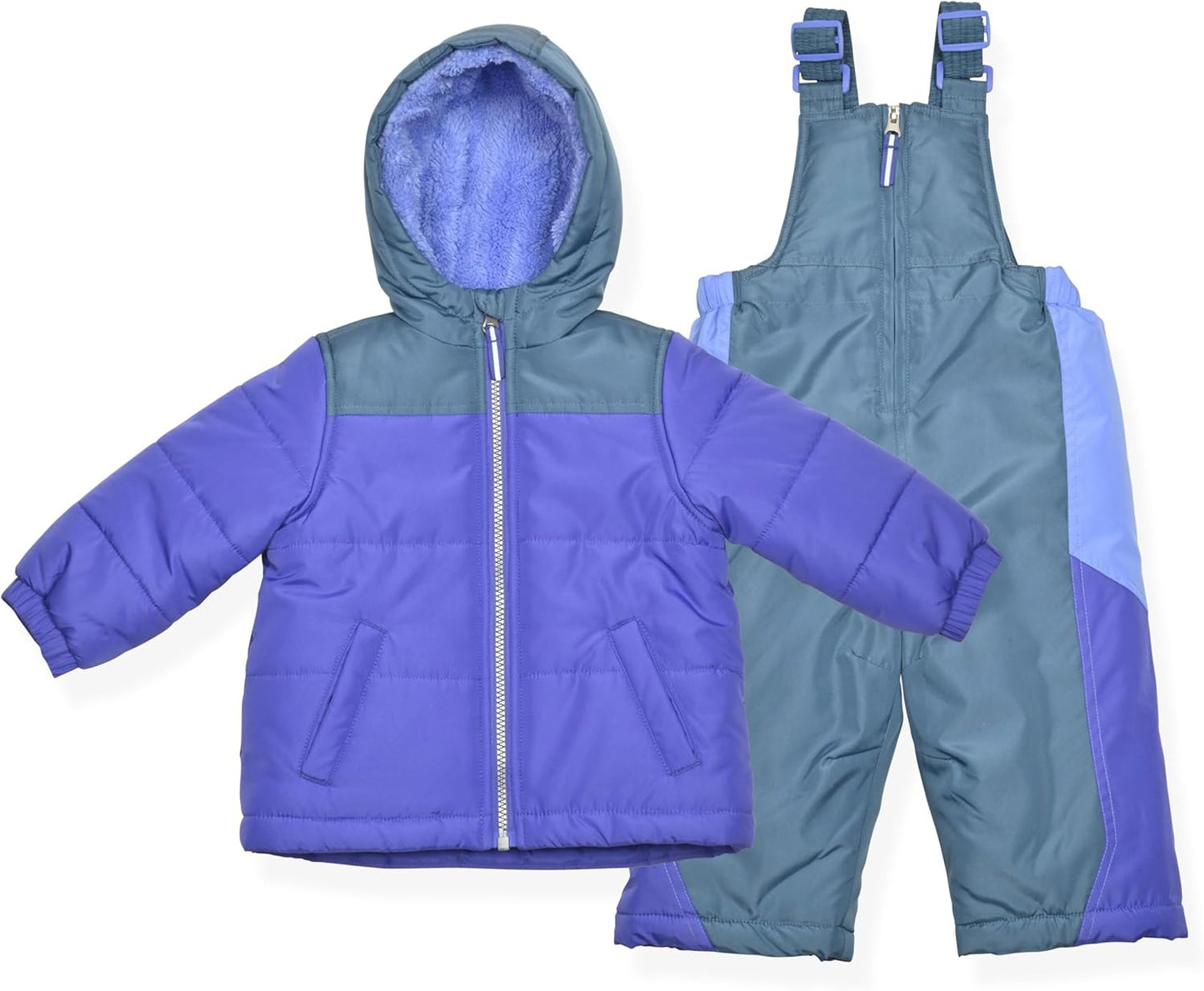 Arctic Quest Little Girls Bib Snow Pants and Ski Jacket Set