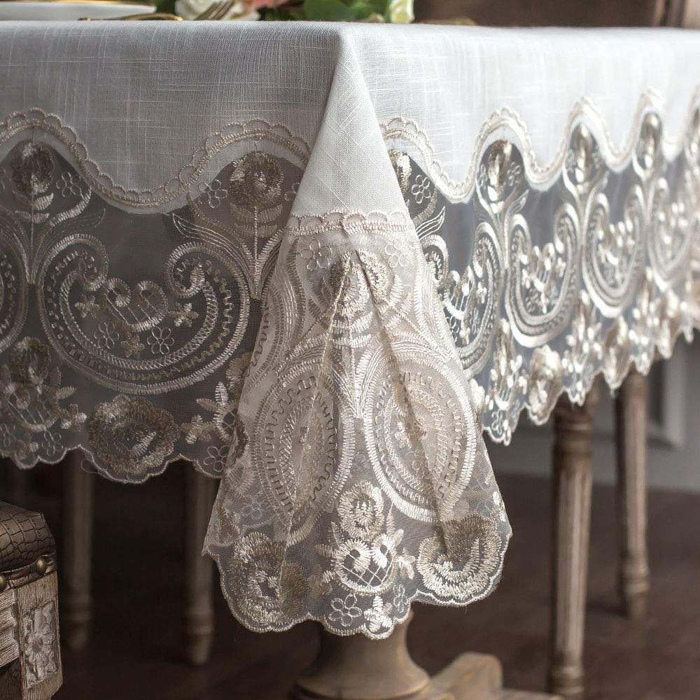 ARTABLE Lace Rectangular Tablecloths for Elegant Dining Events