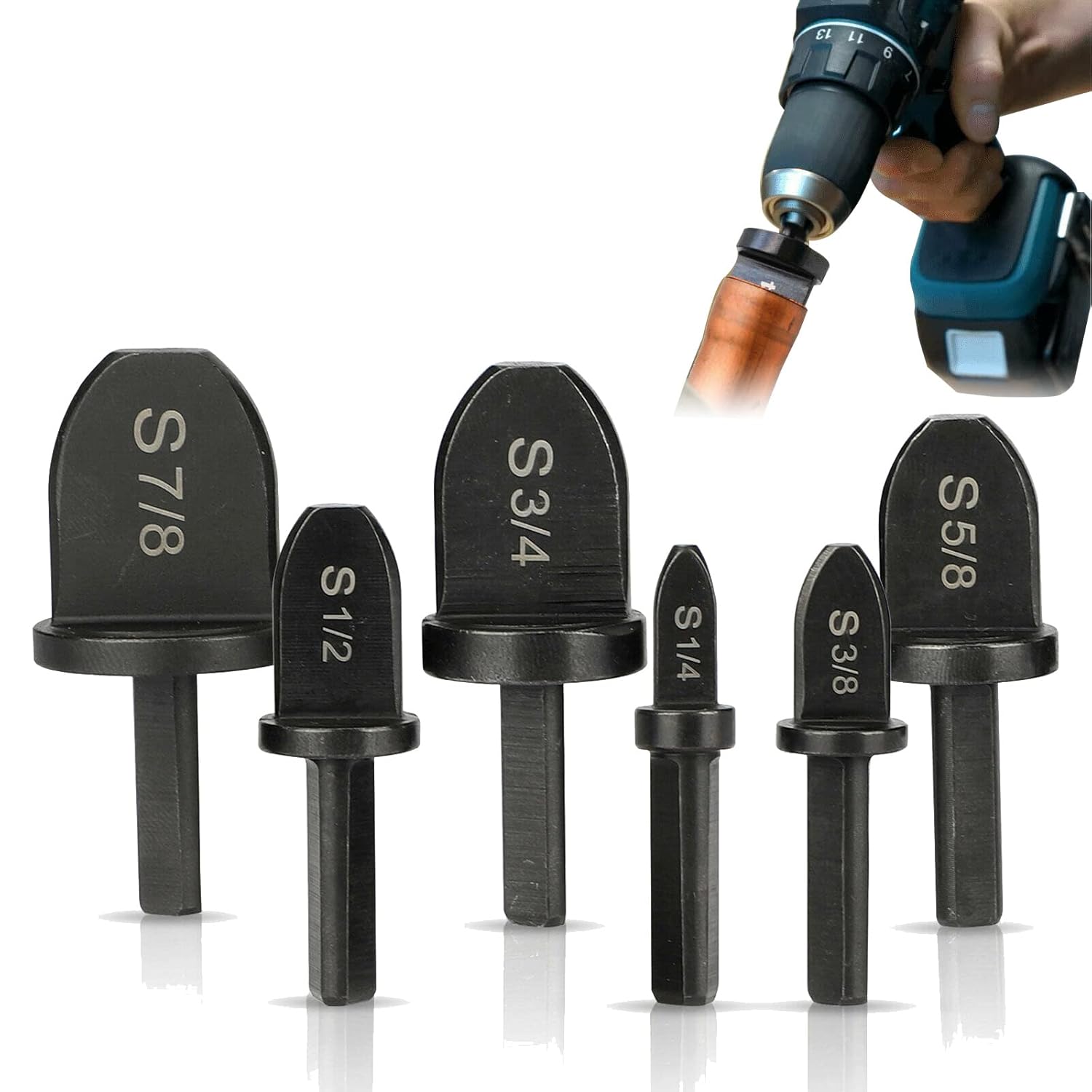 Effortlessly Expand Copper Tubes: 6pcs Swaging Tool Set