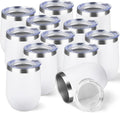 StarSpeed 12oz Stemless Wine Tumbler 12 Pack - Insulated Travel Cups