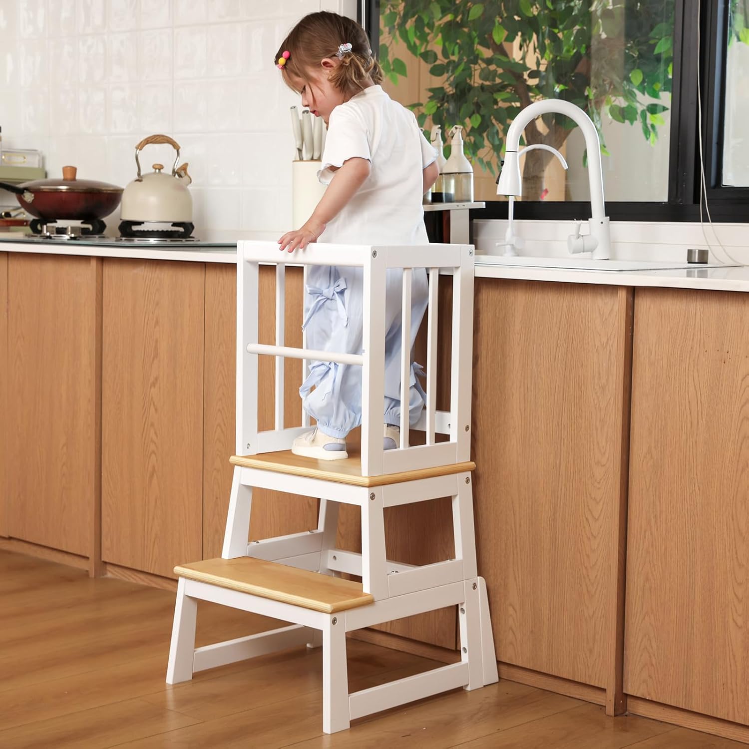 Kids Kitchen Step Stool for Safe Toddler Learning Tower