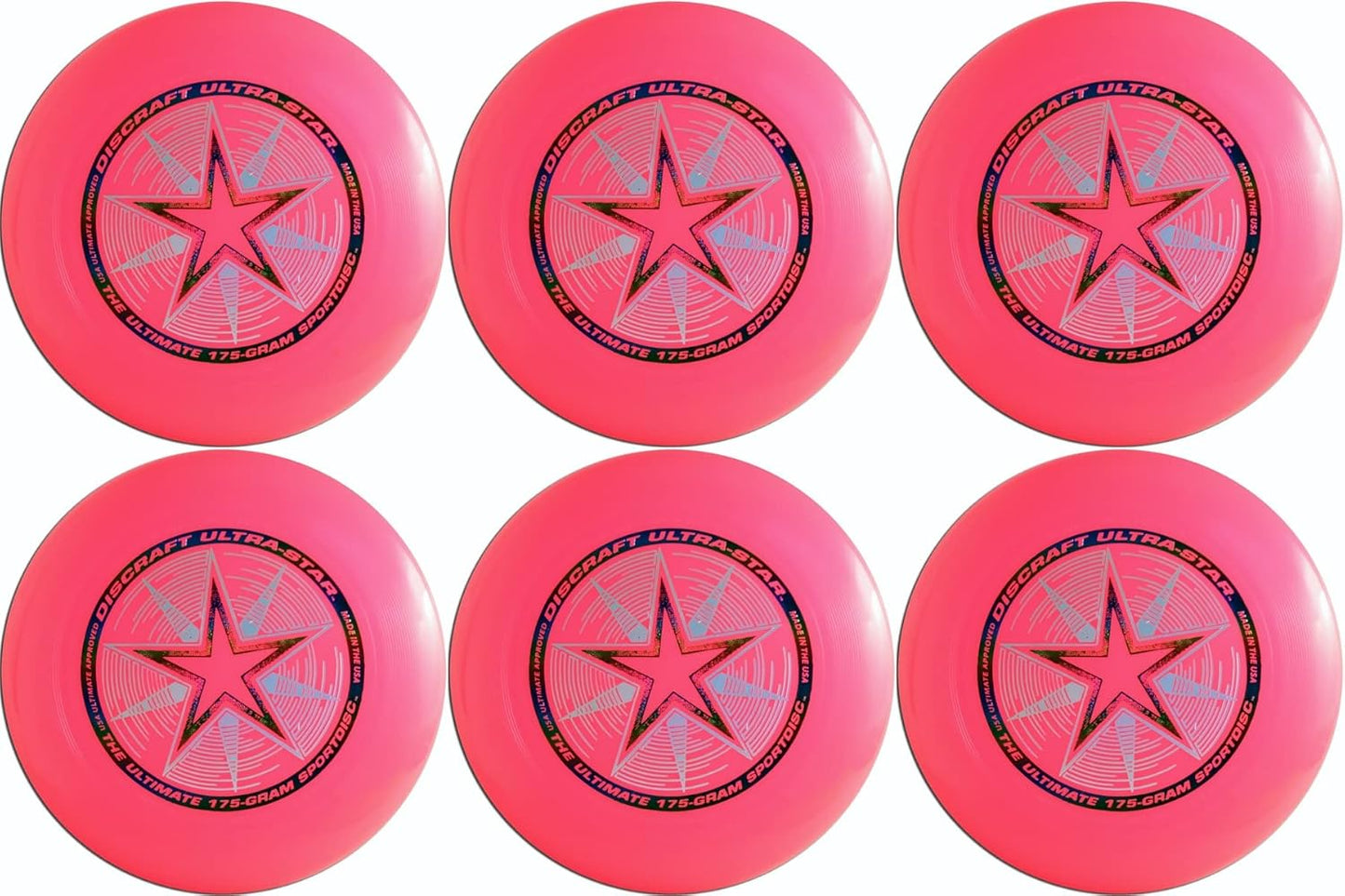 Discraft Ultimate Frisbee 6-Pack - 175g Pink