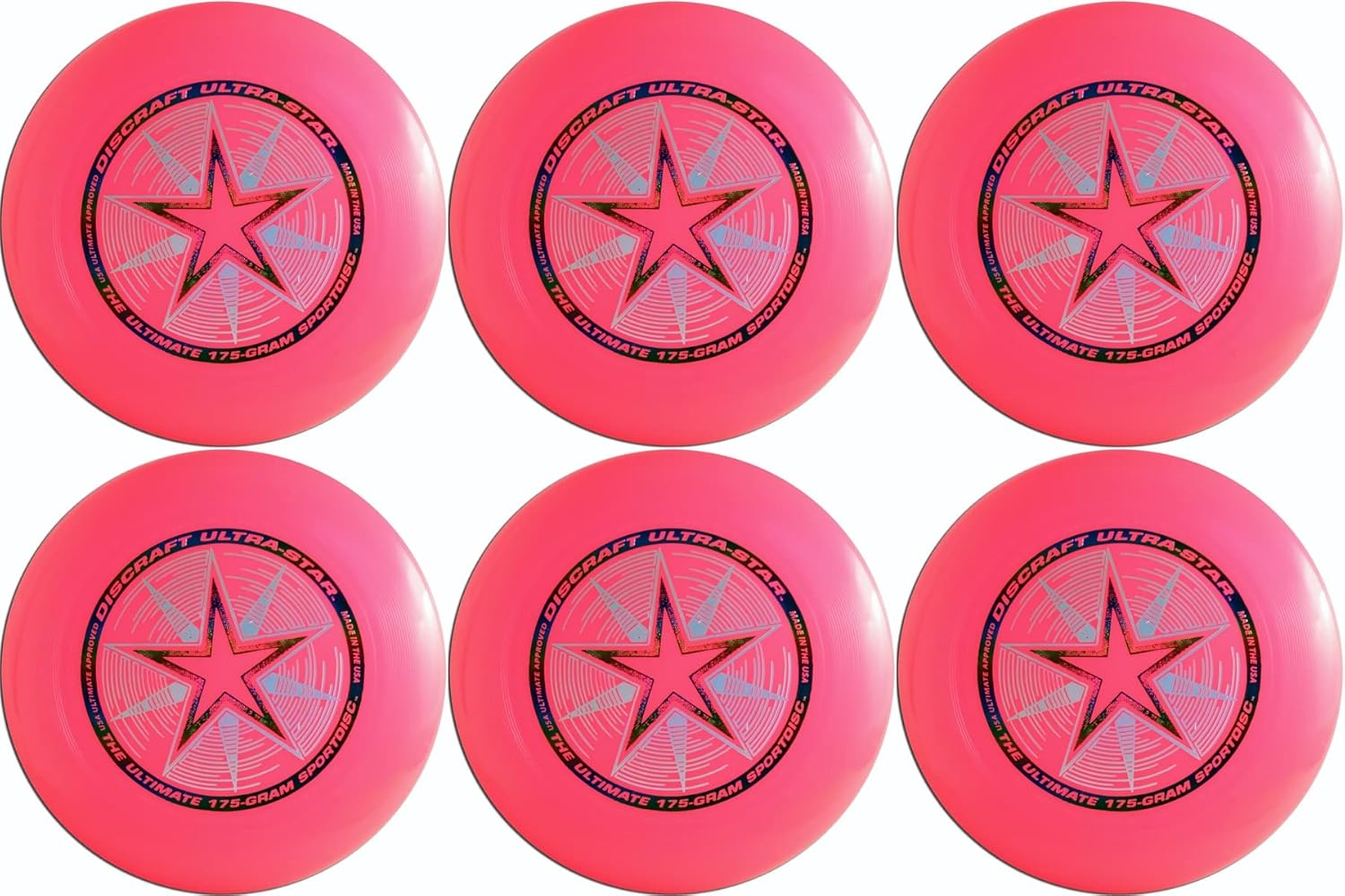 Discraft Ultimate Frisbee 6-Pack - 175g Pink