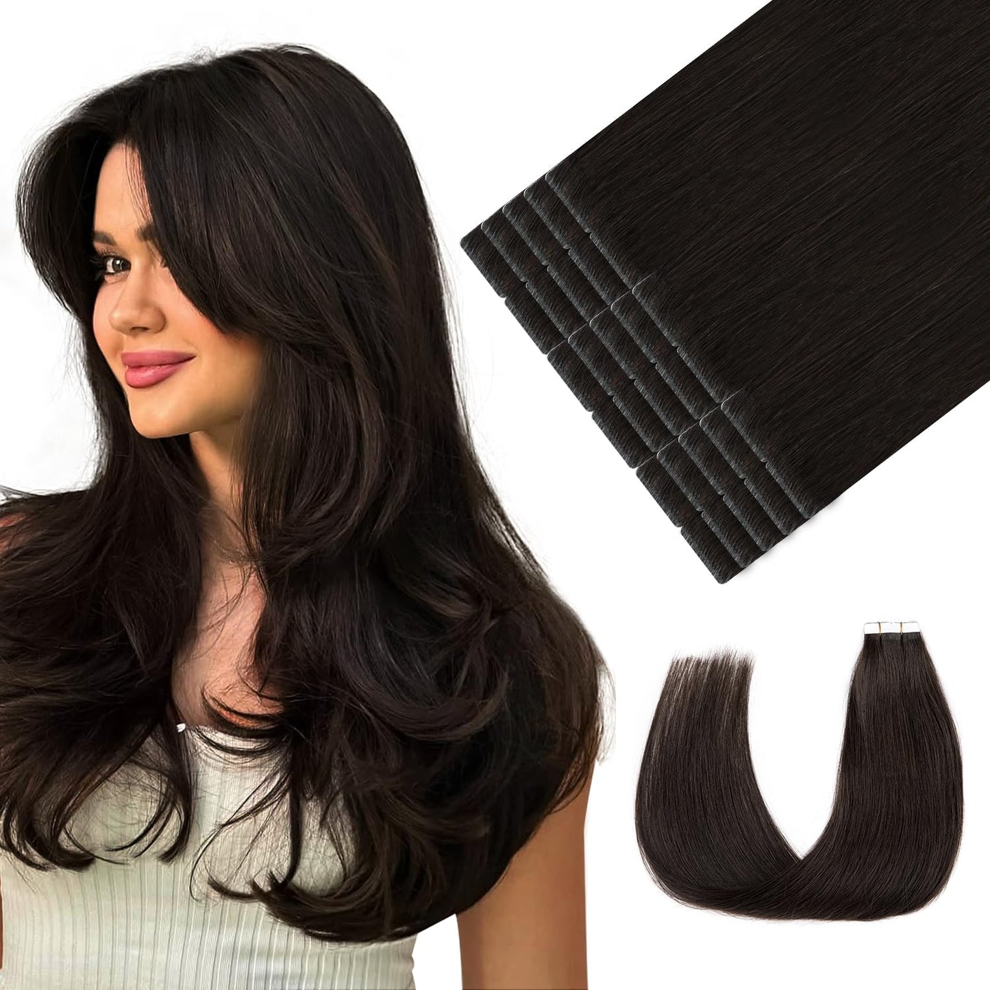 Youngsmile Invisible Tape in Hair Extensions for Natural Look