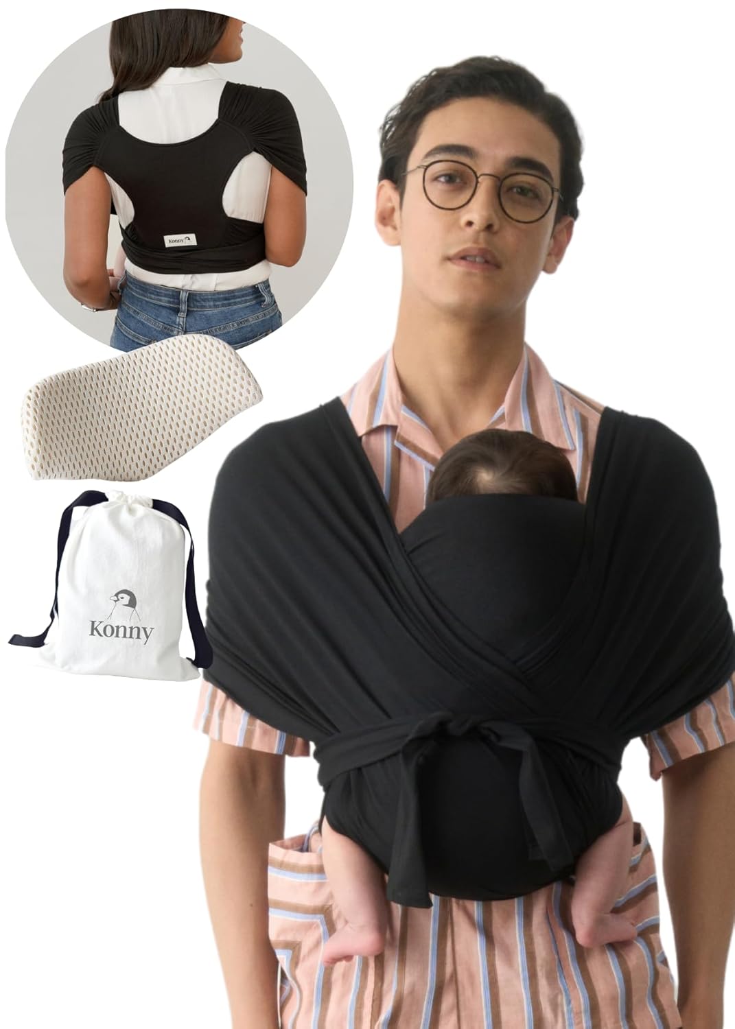Konny Baby Carrier Flex SoftBreeze - Adjustable Baby Wrap Sling
