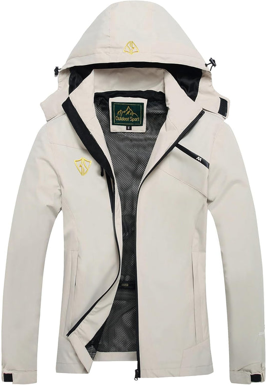 GIISAM Women's Waterproof Rain Jacket for All Weather Adventures