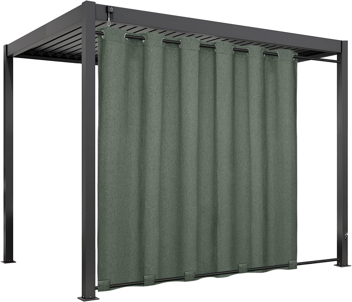 Easy-Going Linen Look Outdoor Curtains for Privacy and Style