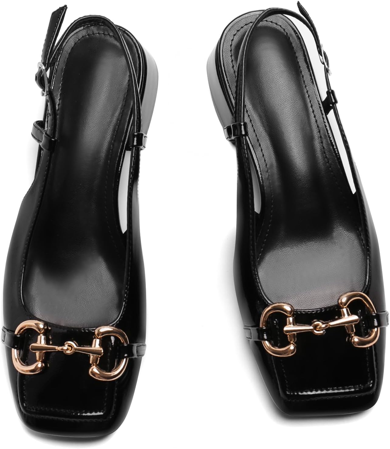 Slingback Mary Jane Heels for Women with Low Block Heel Style