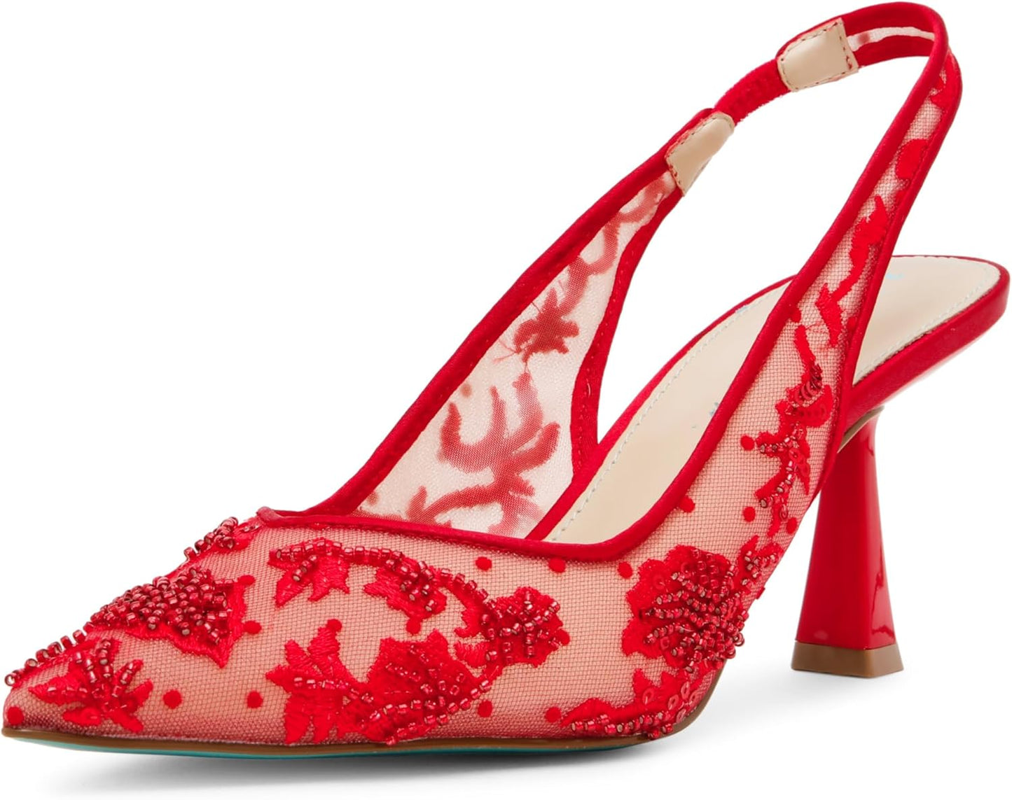 Betsey Johnson Womens Nikki Cushioned Footbed Slingback Heels Review