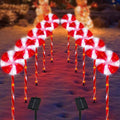 Outdoor Christmas Decorations Solar Pathway Lights - Set of 10