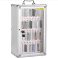 36-Slot Cell Phone Locker Silver Aluminum - Secure Phone Storage