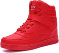 UBFEN Womens High Top Ankle Support Sneakers - Retro 80s Wedge