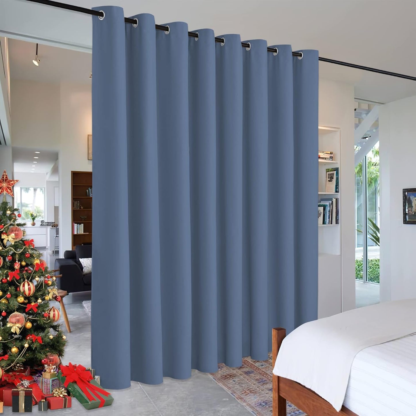 RYB HOME Privacy Room Divider Curtains for Home Office Use