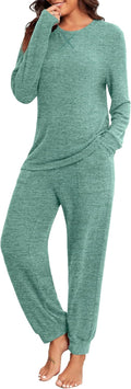 Womens Pajama Sets Long Sleeve 2 Piece Lounge Set - Soft PJs