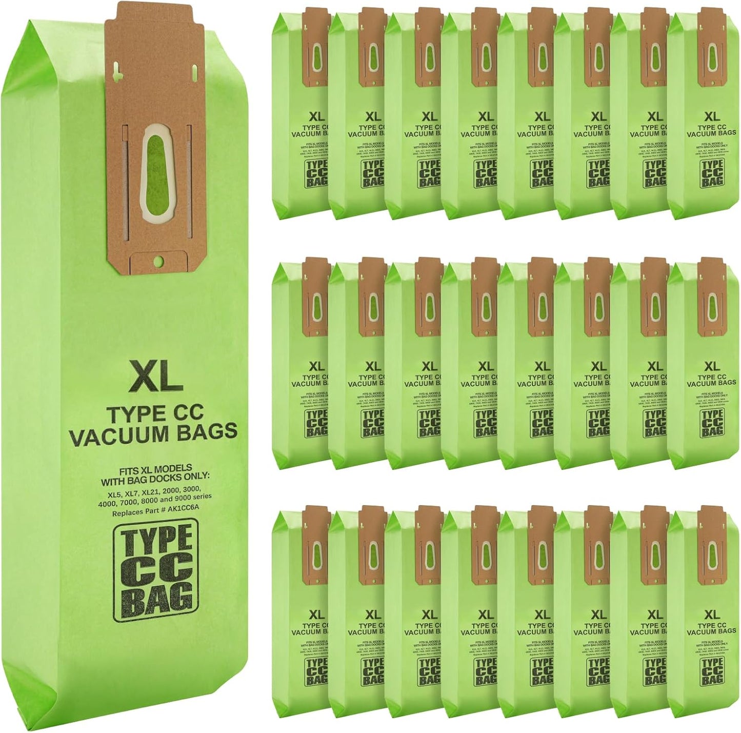 25 Packs Vacuum Bags for Oreck Type CC - High-Efficiency Filter