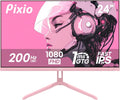 Pixio PX248 Wave Pink 24 in 200Hz Gaming Monitor - Smooth Competitive