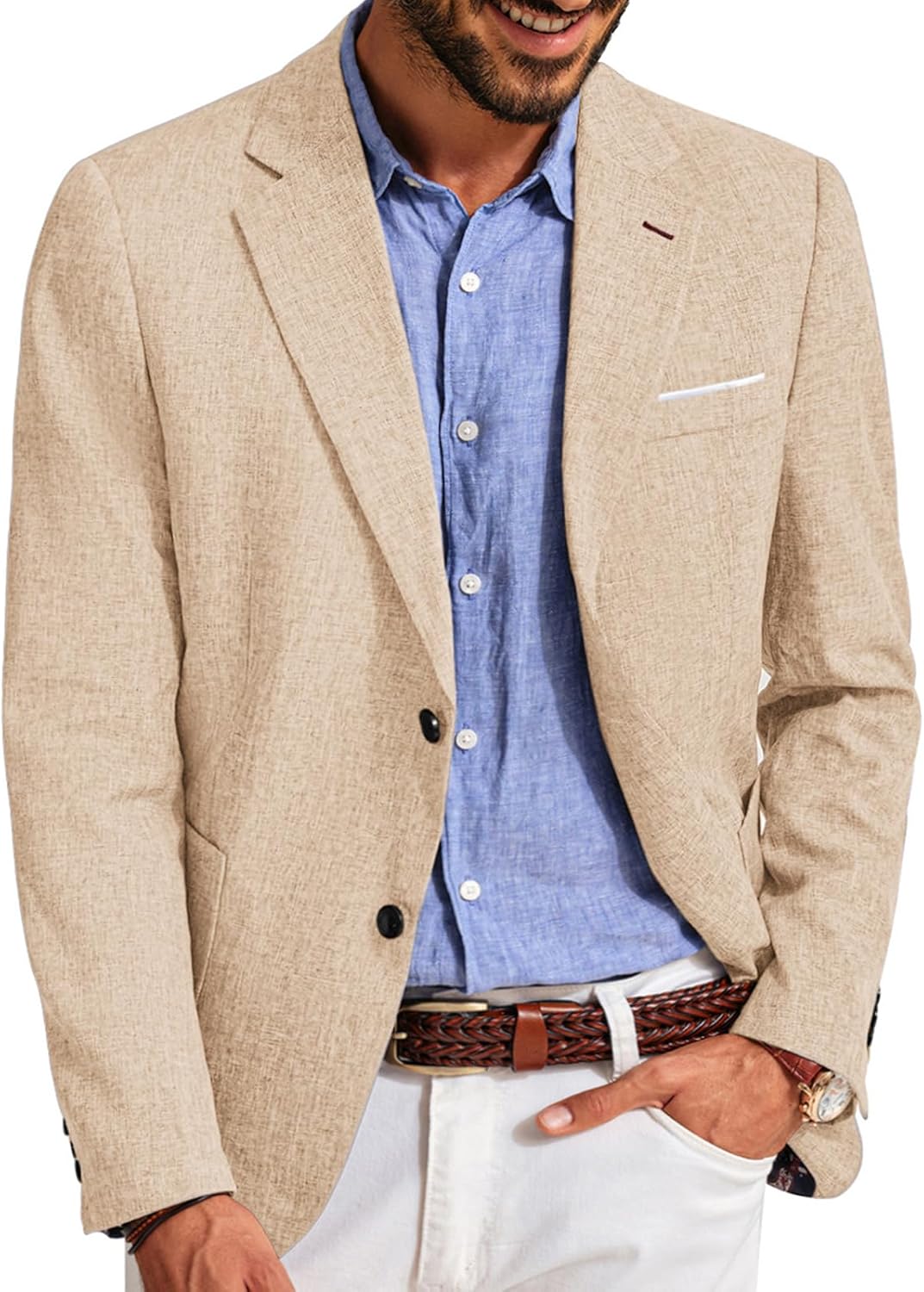 PJ PAUL JONES Mens Casual Sport Coats Lightweight Blazer