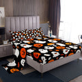Feelyou Girls Pumpkin Lantern Full Size Bedding Set - Cute Halloween