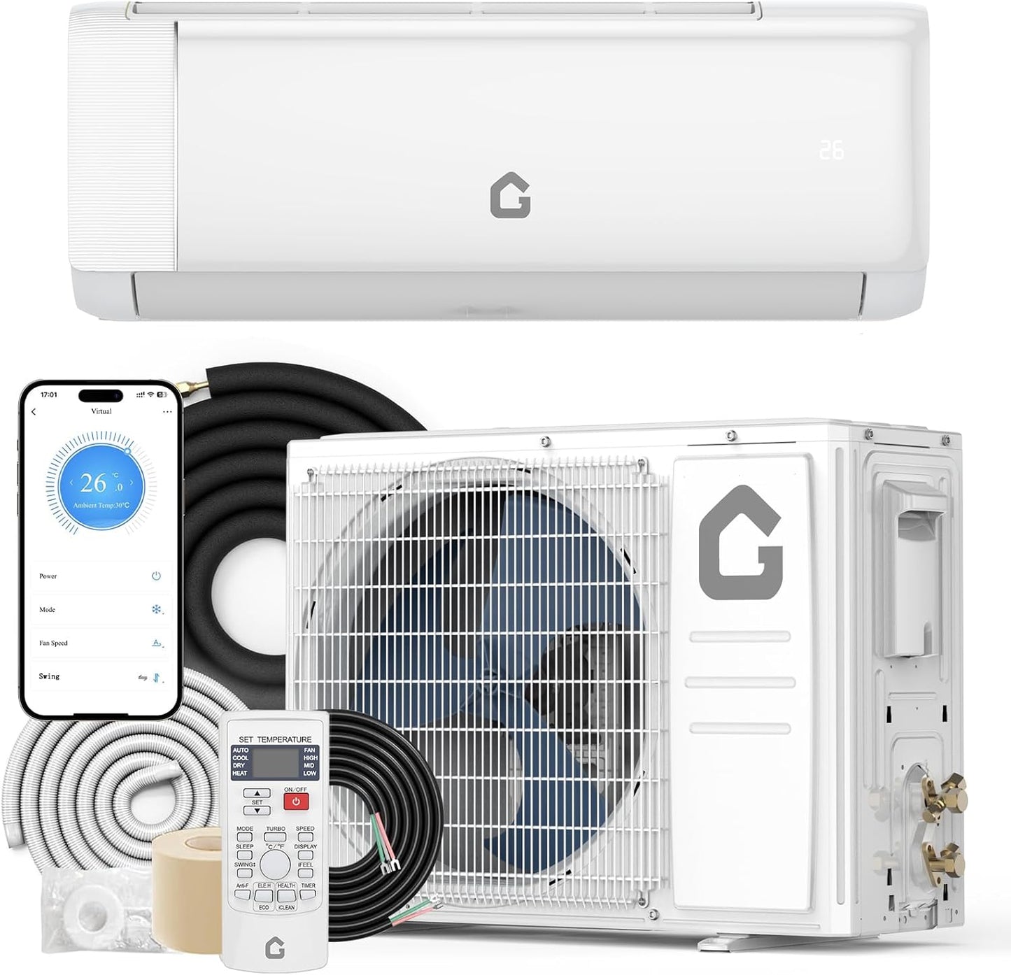 9000 BTU Mini Split Air Conditioner for Year-Round Comfort