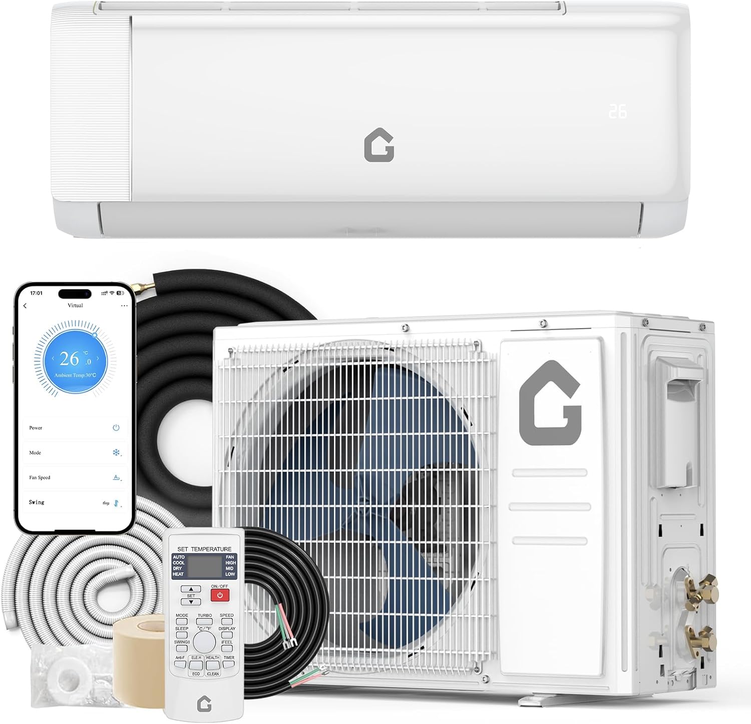 9000 BTU Mini Split Air Conditioner for Year-Round Comfort
