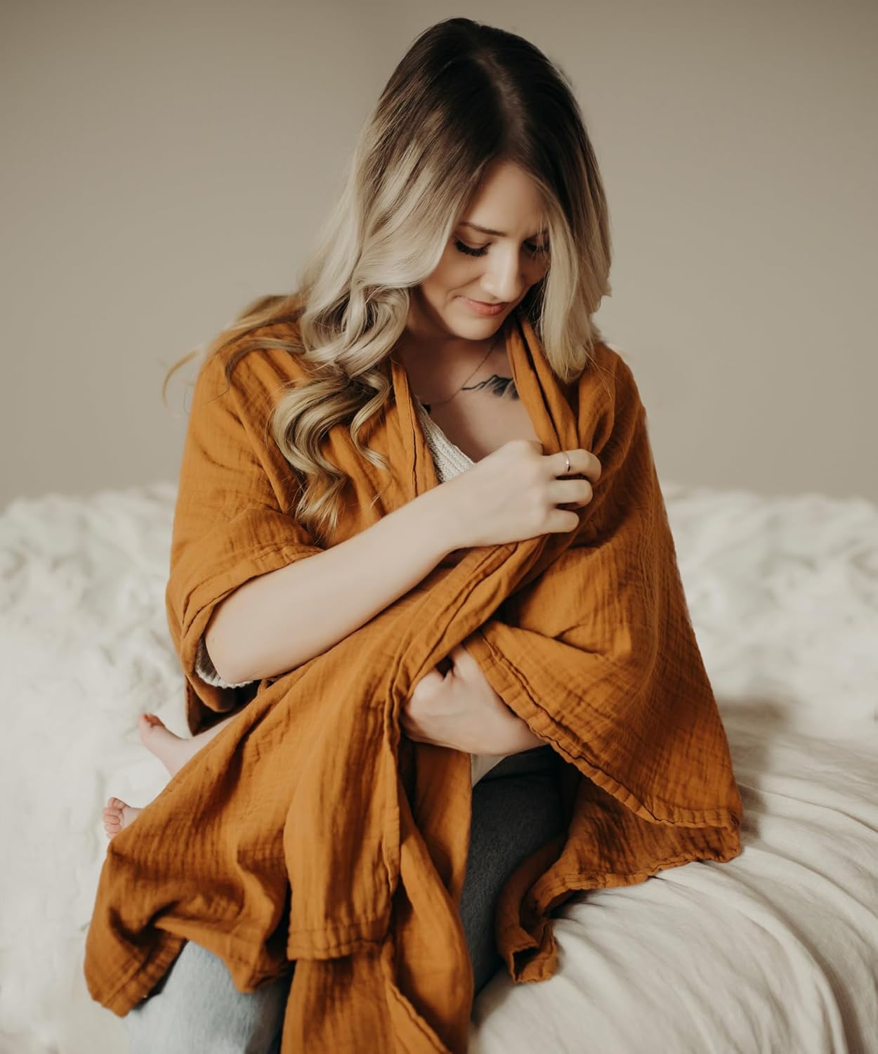 Indi by Kishu Baby Organic Muslin Nursing Cover for Moms