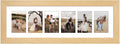 8x26 Picture Frame Display Collage for 4x6 Photos in Natural Wood