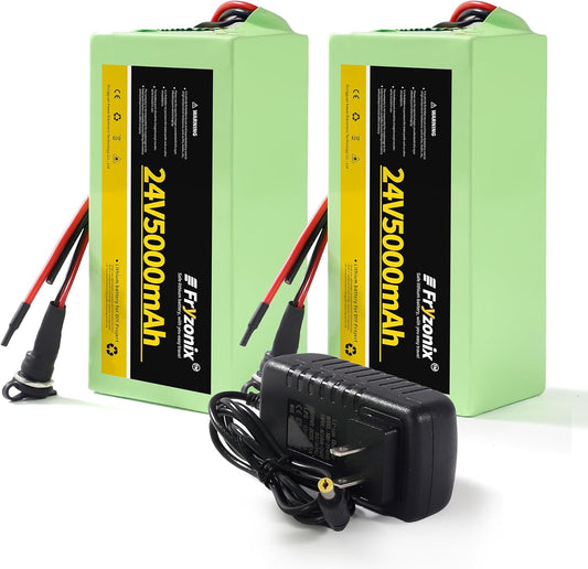 24V 5Ah Lithium Battery with Charger for Kids Ride-On Cars