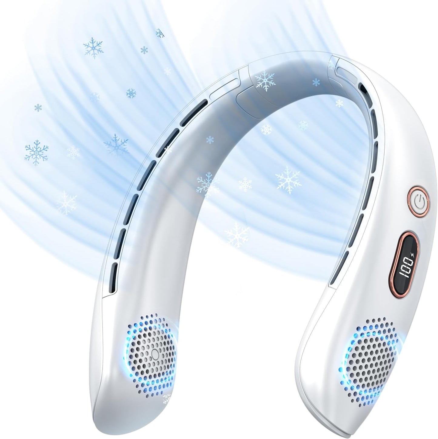 VEKK Bladeless Neck Fan: Hands-Free 360 Cooling