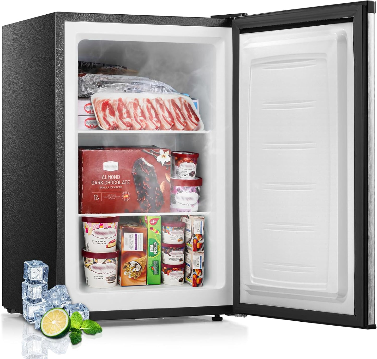 3.0 Cu.ft Small Upright Freezer for Home Office Kitchen Dorm