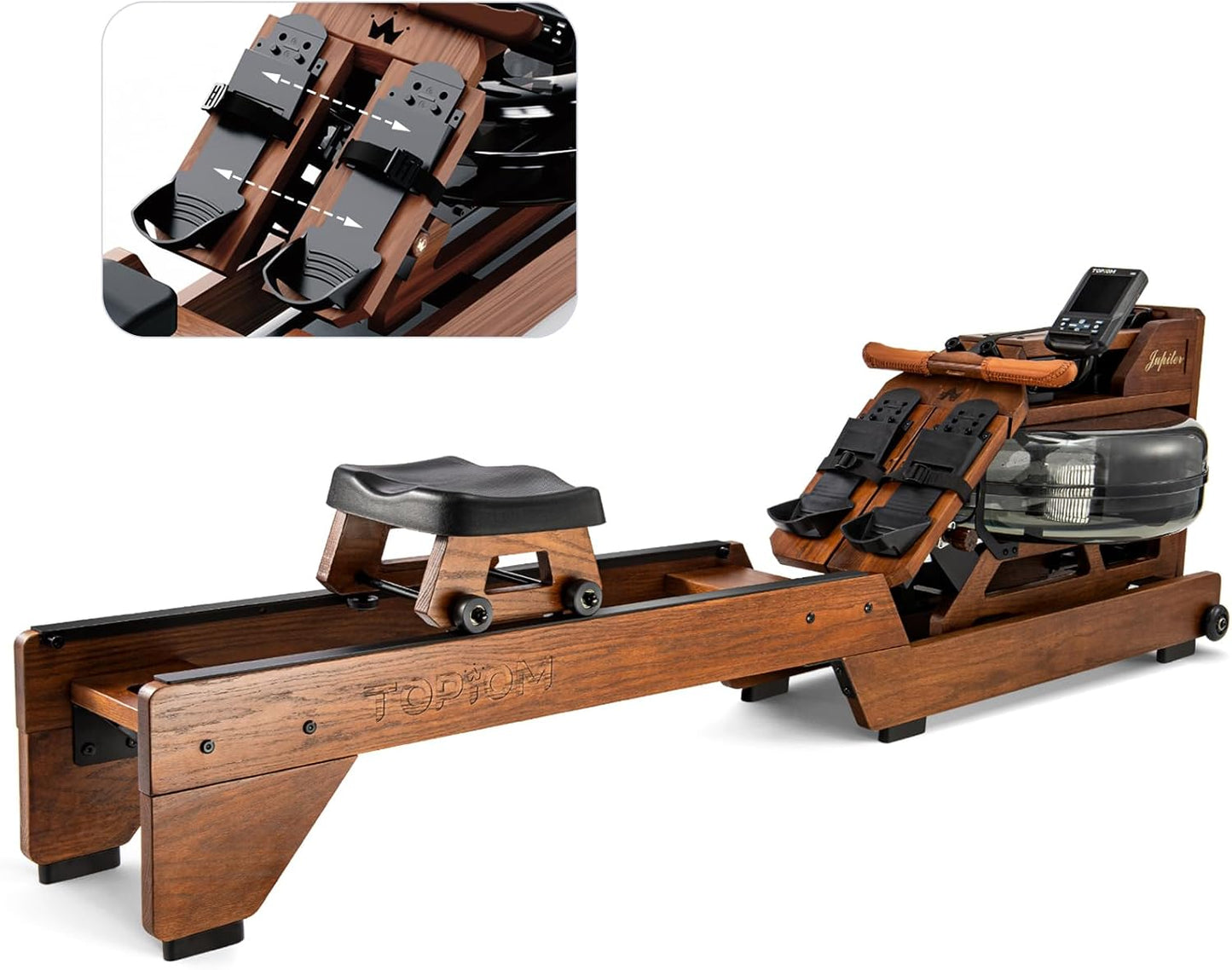 Foldable Water Rower with Bluetooth - Get Fit at Home!