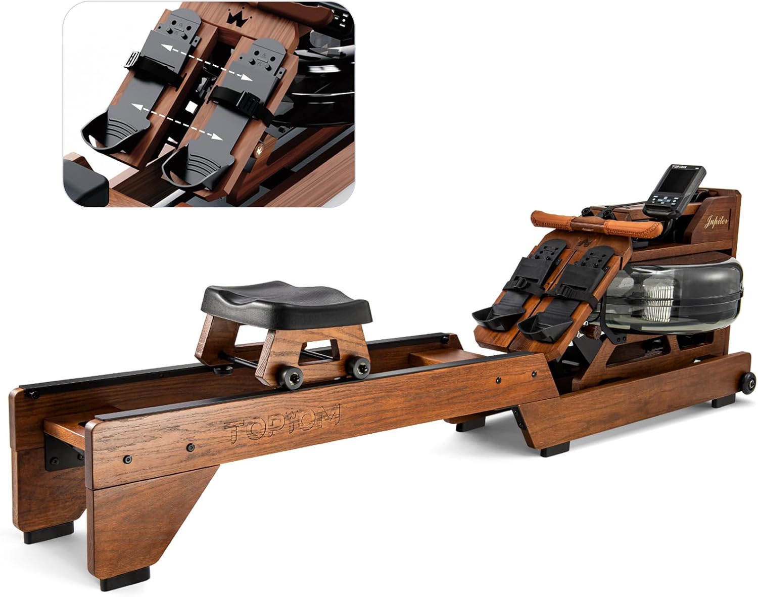 Foldable Water Rower with Bluetooth - Get Fit at Home!