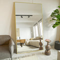 Koonmi 78in x 35in Floor Mirror Full Length - Large Gold Standing