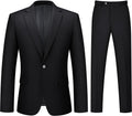 Mens Suit 2 Piece One Button Slim Fit Tuxedo Set - Timeless Style