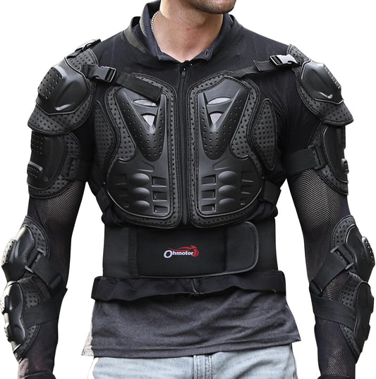 OHMOTOR Motorcycle Body Protective Jacket Armor for Men