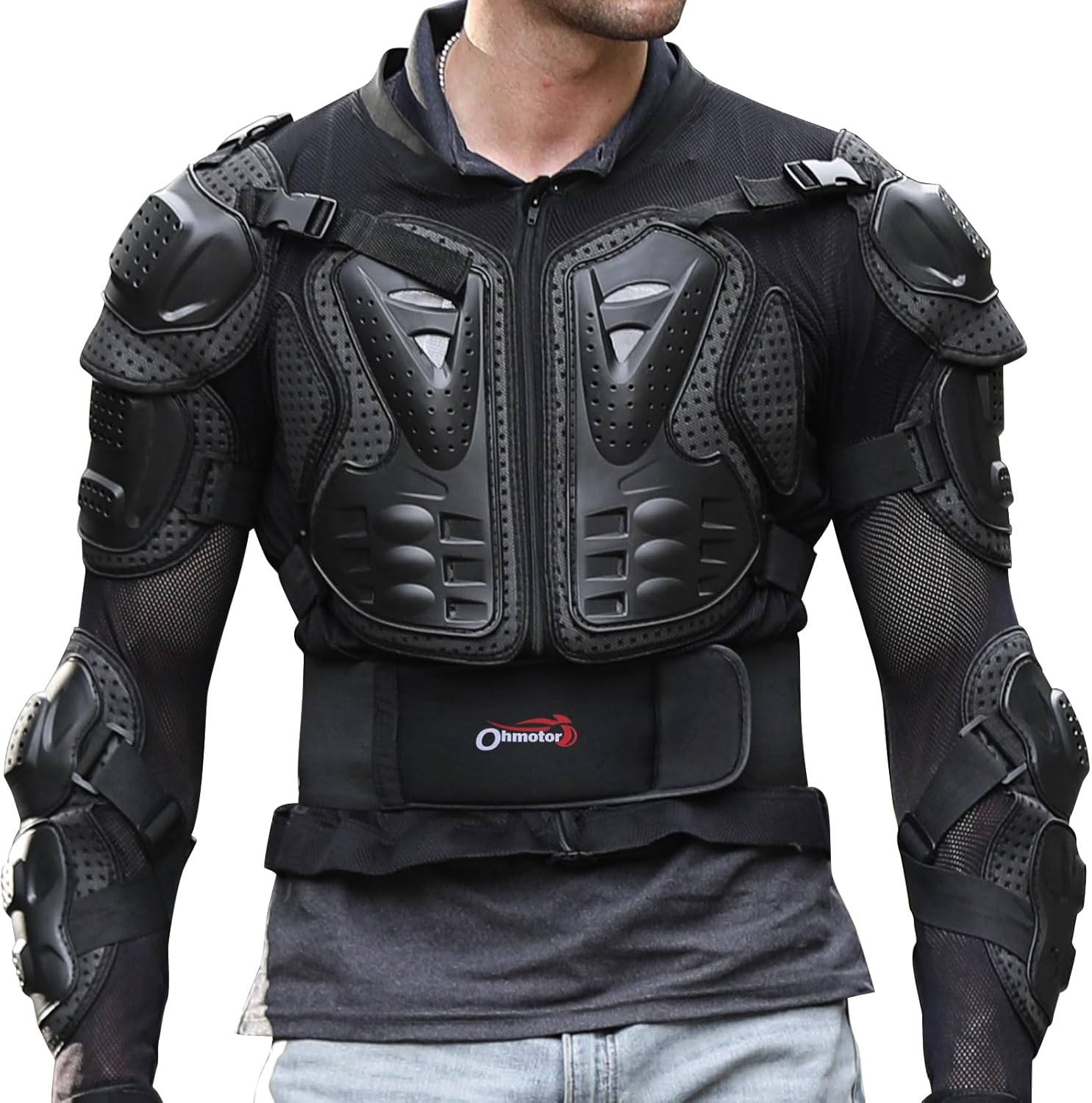 OHMOTOR Motorcycle Body Protective Jacket Armor for Men