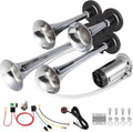 Truck Air Horn 4 Trumpet Train Horns Kit for Truck - Super Loud 180DB