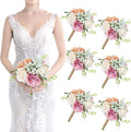 Bridesmaid Bouquets Set of 6 - Blush & Pink 7 in Bouquets