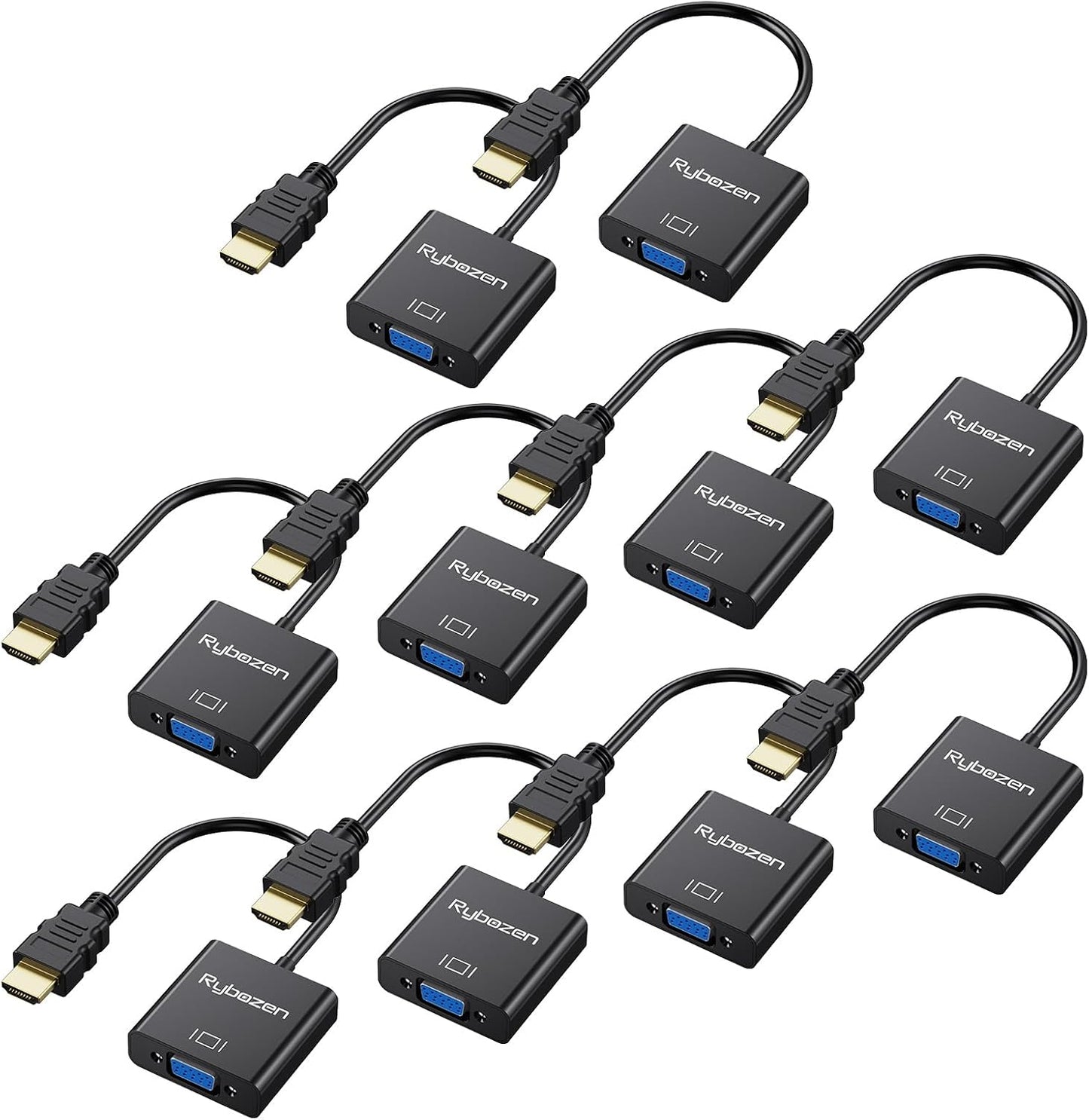 HDMI to VGA Adapter 10 Pack for Projectors and Monitors
