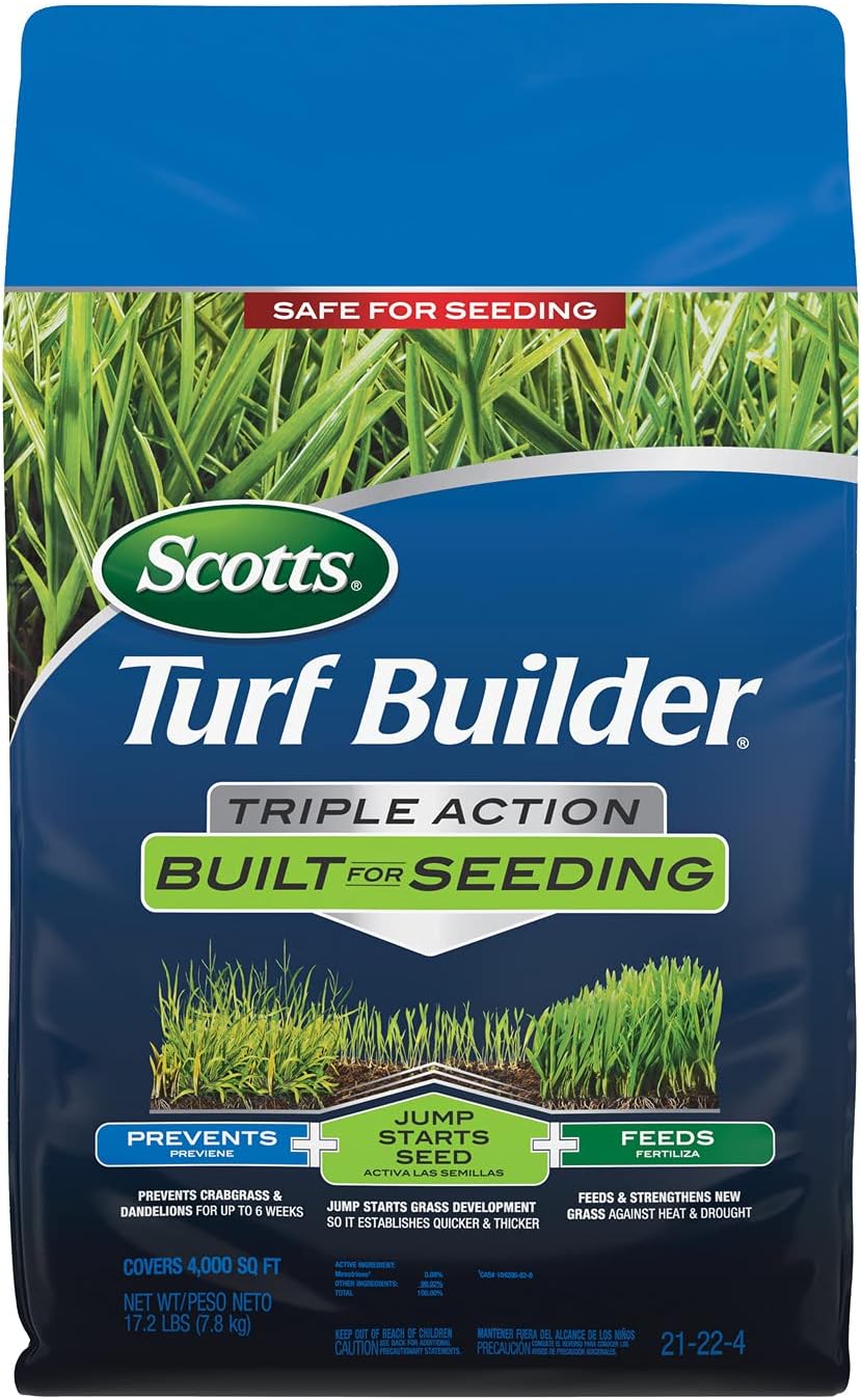 Scotts Turf Builder Triple Action for Seeding and Weed Control