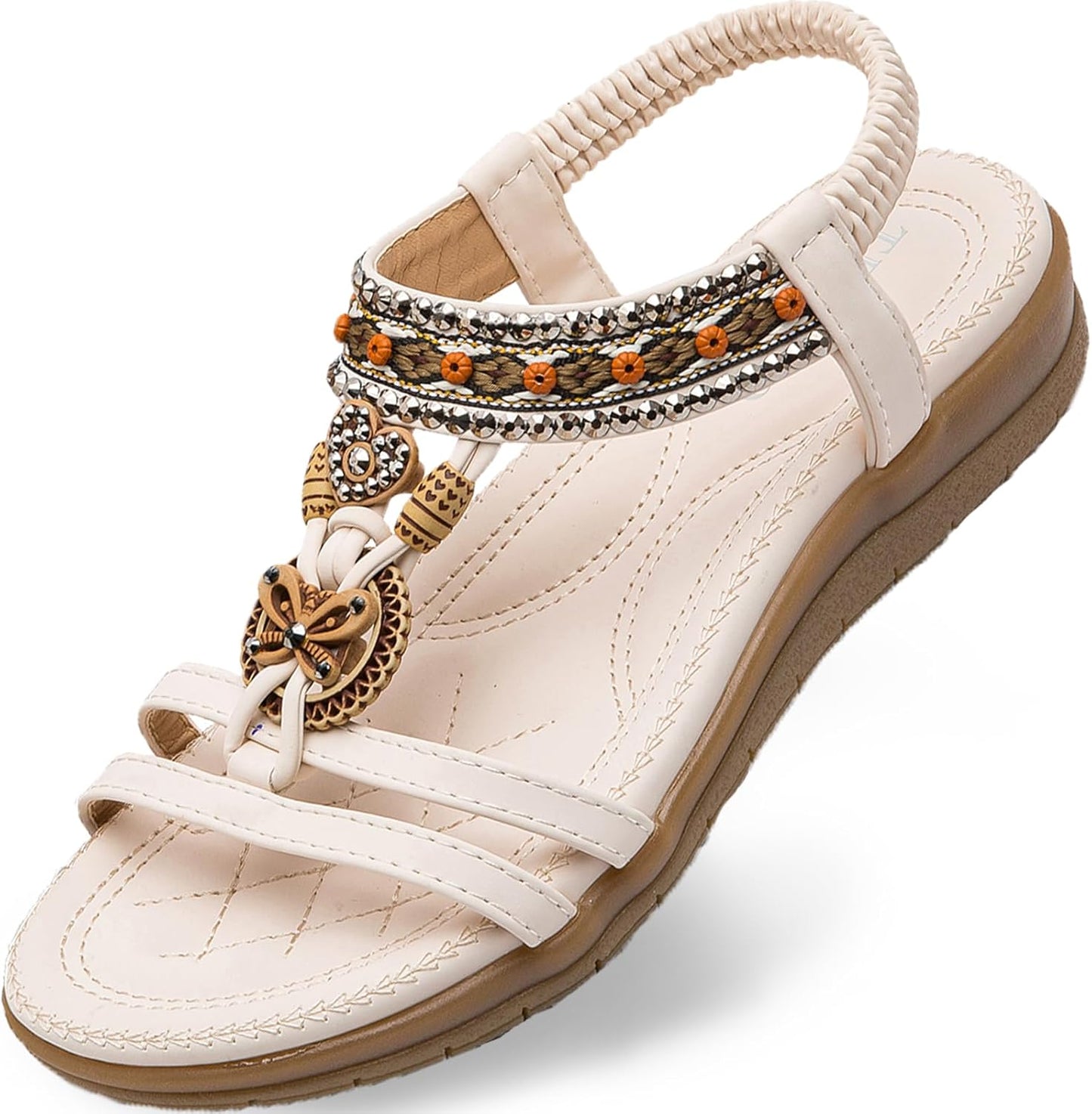 TETSUO Women Sandals with Arch Support for Summer Beach Wear