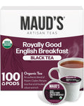Organic English Breakfast Tea Pods, 100 ct - Recyclable Single Serve