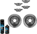 TRQ Rear Brake Pad & Rotor Kit for 2002-09 Saab 9-5 - Complete Rear