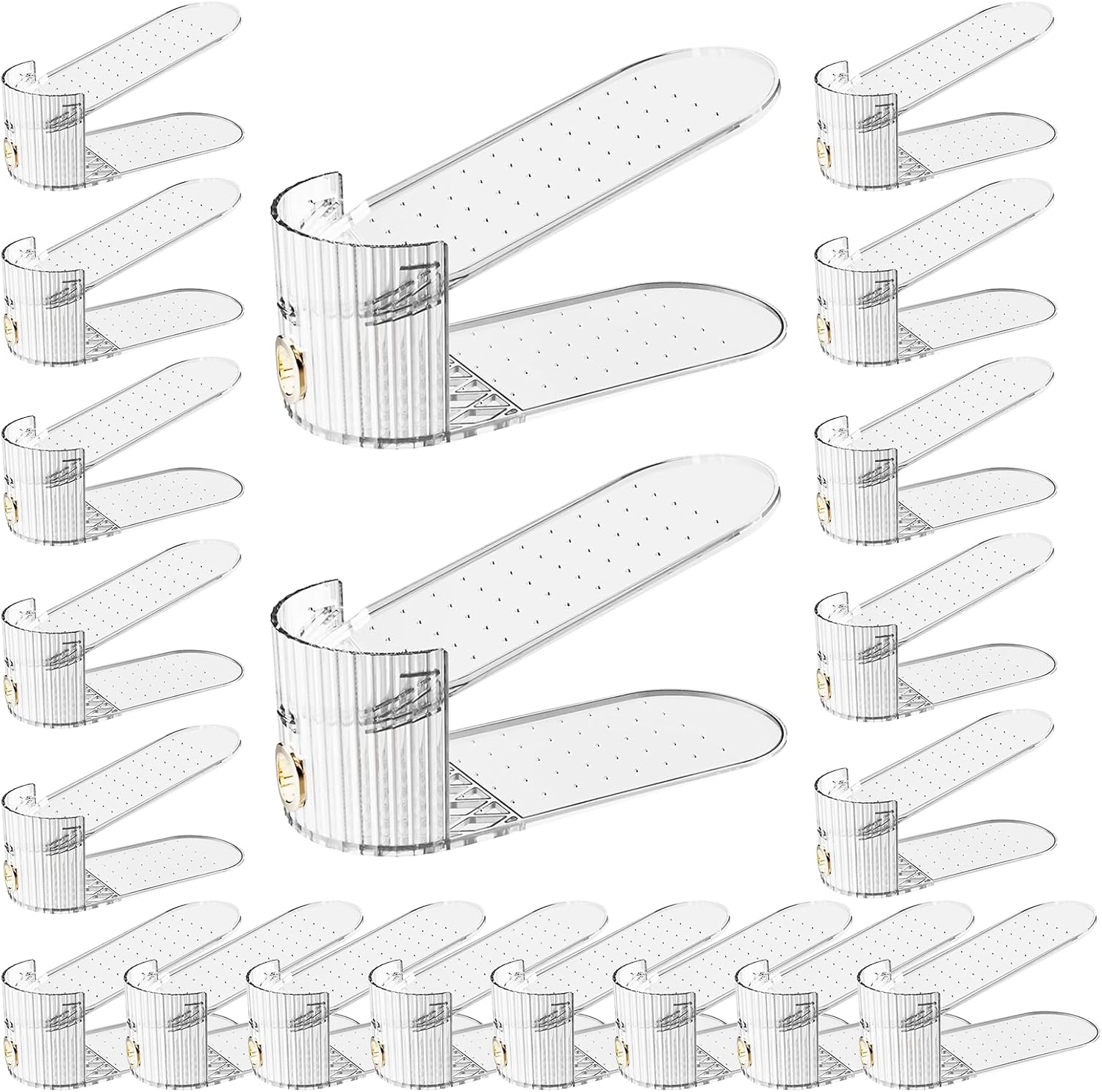 Adjustable Slot Organizer for Pairs of Shoes - Space Saver