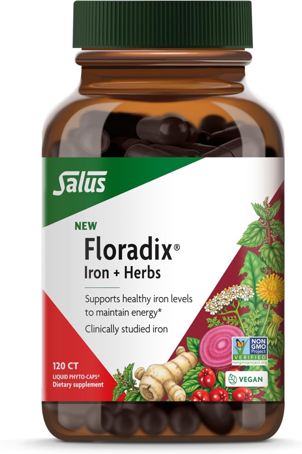 Floradix Iron + Herbs for Healthy Energy Support and Vitality