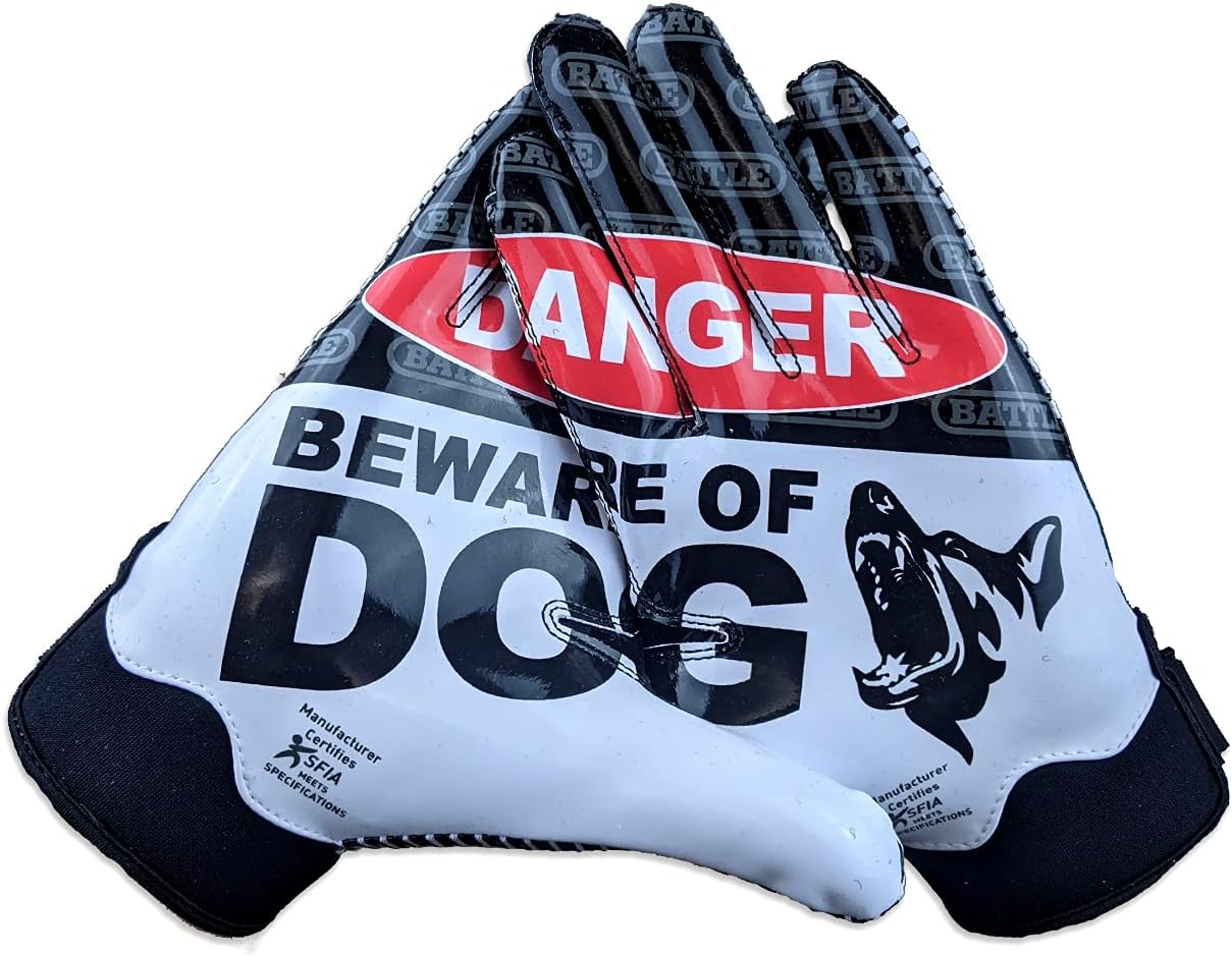 Battle Sports Back of Hand Wide Receiver Football Gloves Review